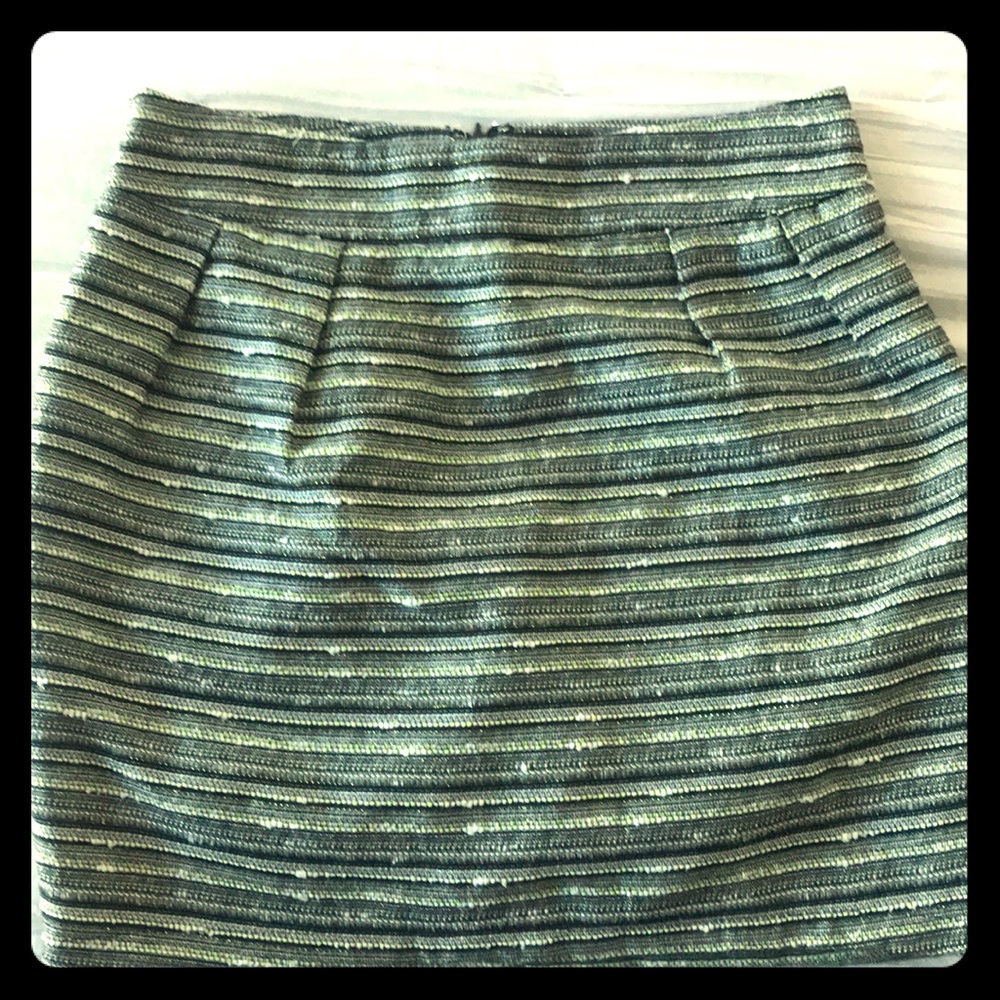 Tweed multi color mini skirt